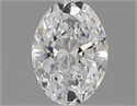 Natural Diamond 0.40 Carats, Oval with  Cut, D Color, VS1 Clarity and Certified by GIA