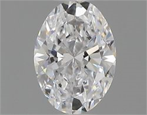 Picture of Natural Diamond 0.40 Carats, Oval with  Cut, D Color, VS1 Clarity and Certified by GIA