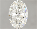 Natural Diamond 1.03 Carats, Oval with  Cut, H Color, VVS1 Clarity and Certified by GIA