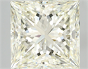 Natural Diamond 3.10 Carats, Princess with  Cut, K Color, VS1 Clarity and Certified by IGI