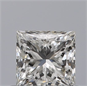 Natural Diamond 0.51 Carats, Princess with  Cut, G Color, VS1 Clarity and Certified by GIA
