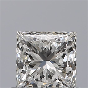 Picture of Natural Diamond 0.51 Carats, Princess with  Cut, G Color, VS1 Clarity and Certified by GIA