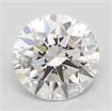Natural Diamond 0.50 Carats, Round with Excellent Cut, H Color, SI1 Clarity and Certified by GIA