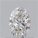 Natural Diamond 0.51 Carats, Oval with  Cut, G Color, VS1 Clarity and Certified by GIA