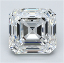 Diamante Natural 2.50 quilates, Asscher , Color E, claridad VS1 y certificado GIA