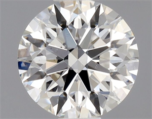 Picture of Natural Diamond 0.41 Carats, Round with Excellent Cut, F Color, VS2 Clarity and Certified by GIA