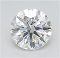 Lab Grown Diamond 1.08 Carats, Round with Ideal Cut, D Color, VVS2 Clarity and Certified by IGI
