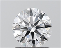 Lab Grown Diamond 1.18 Carats, Round with Ideal Cut, D Color, VVS2 Clarity and Certified by IGI