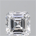 Natural Diamond 0.70 Carats, Asscher with  Cut, D Color, VS1 Clarity and Certified by GIA