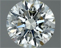 Natural Diamond 0.50 Carats, Round with Excellent Cut, K Color, VVS2 Clarity and Certified by GIA