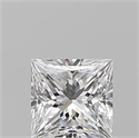 Natural Diamond 0.70 Carats, Princess with  Cut, D Color, VS2 Clarity and Certified by GIA