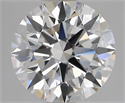 Lab Grown Diamond 1.56 Carats, Round with Ideal Cut, D Color, VVS2 Clarity and Certified by IGI
