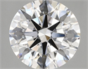 Lab Grown Diamond 3.72 Carats, Round with Ideal Cut, D Color, VS1 Clarity and Certified by IGI