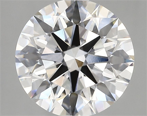 Picture of Lab Grown Diamond 3.72 Carats, Round with Ideal Cut, D Color, VS1 Clarity and Certified by IGI