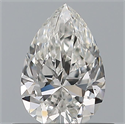 Natural Diamond 0.50 Carats, Pear with  Cut, F Color, IF Clarity and Certified by GIA