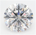 Lab Grown Diamond 3.62 Carats, Round with Ideal Cut, D Color, IF Clarity and Certified by IGI
