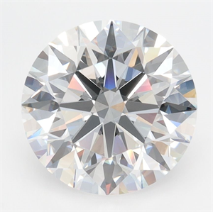 Picture of Lab Grown Diamond 3.62 Carats, Round with Ideal Cut, D Color, IF Clarity and Certified by IGI