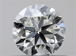 Picture of Natural Diamond 0.40 Carats, Round with Very Good Cut, J Color, IF Clarity and Certified by GIA