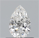 Diamante Natural 0.50 quilates, De pera , Color E, claridad VS1 y certificado GIA