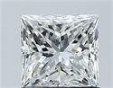 Natural Diamond 1.01 Carats, Princess with  Cut, G Color, VVS1 Clarity and Certified by GIA