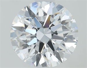 Picture of Lab Grown Diamond 1.07 Carats, Round with Ideal Cut, D Color, VVS2 Clarity and Certified by IGI