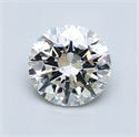 Natural Diamond 1.02 Carats, Round with Very Good Cut, G Color, I1 Clarity and Certified by GIA