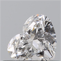 Natural Diamond 0.44 Carats, Heart with  Cut, D Color, VS1 Clarity and Certified by GIA