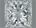 Natural Diamond 0.62 Carats, Princess with  Cut, H Color, VVS1 Clarity and Certified by IGI