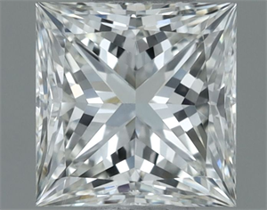Picture of Natural Diamond 0.62 Carats, Princess with  Cut, H Color, VVS1 Clarity and Certified by IGI
