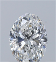 Natural Diamond 0.50 Carats, Oval with  Cut, E Color, VS2 Clarity and Certified by GIA