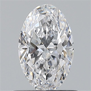 Picture of Natural Diamond 0.62 Carats, Oval with  Cut, D Color, VVS2 Clarity and Certified by GIA