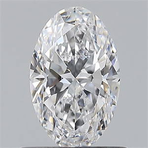 Picture of Natural Diamond 0.62 Carats, Oval with  Cut, D Color, VVS2 Clarity and Certified by GIA