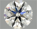 Natural Diamond 0.85 Carats, Round with Excellent Cut, J Color, VVS1 Clarity and Certified by GIA