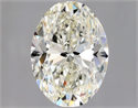 Natural Diamond 1.01 Carats, Oval with  Cut, J Color, VS2 Clarity and Certified by GIA