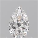 Diamante Natural 0.51 quilates, De pera , Color E, claridad VVS2 y certificado GIA