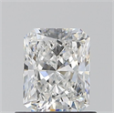 Natural Diamond 0.80 Carats, Radiant with  Cut, F Color, VVS1 Clarity and Certified by GIA