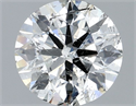 Natural Diamond 1.30 Carats, Round with Excellent Cut, G Color, SI2 Clarity and Certified by IGI