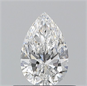 Diamante Natural 0.50 quilates, De pera , Color E, claridad VS1 y certificado GIA