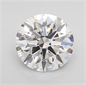 Lab Grown Diamond 1.02 Carats, Round with Ideal Cut, D Color, VVS2 Clarity and Certified by IGI