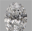 Natural Diamond 0.18 Carats, Oval with  Cut, E Color, SI2 Clarity and Certified by IGI