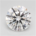 Lab Grown Diamond 1.53 Carats, Round with Ideal Cut, D Color, VVS2 Clarity and Certified by IGI