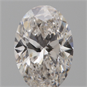 Natural Diamond 0.40 Carats, Oval with  Cut, H Color, IF Clarity and Certified by GIA
