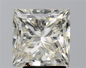 Picture of Natural Diamond 3.01 Carats, Princess with  Cut, K Color, VS2 Clarity and Certified by GIA