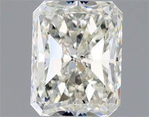 Picture of Natural Diamond 0.90 Carats, Radiant with  Cut, J Color, SI1 Clarity and Certified by GIA