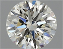 Natural Diamond 0.70 Carats, Round with Excellent Cut, K Color, VVS1 Clarity and Certified by GIA