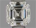 Natural Diamond 0.42 Carats, Asscher with  Cut, I Color, VVS1 Clarity and Certified by IGI