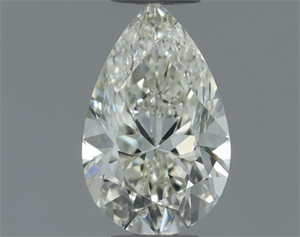 Picture of Natural Diamond 0.50 Carats, Pear with  Cut, J Color, IF Clarity and Certified by IGI