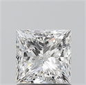 Natural Diamond 1.01 Carats, Princess with  Cut, E Color, SI2 Clarity and Certified by GIA
