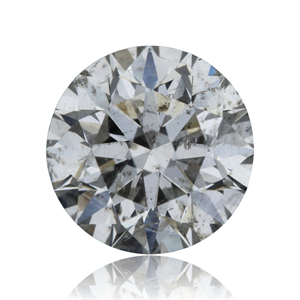 Picture of Natural Diamond 0.50 Carats, Round with Very Good Cut, I Color, I1 Clarity and Certified by GIA
