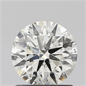 Natural Diamond 1.01 Carats, Round with Excellent Cut, J Color, SI2 Clarity and Certified by IGI